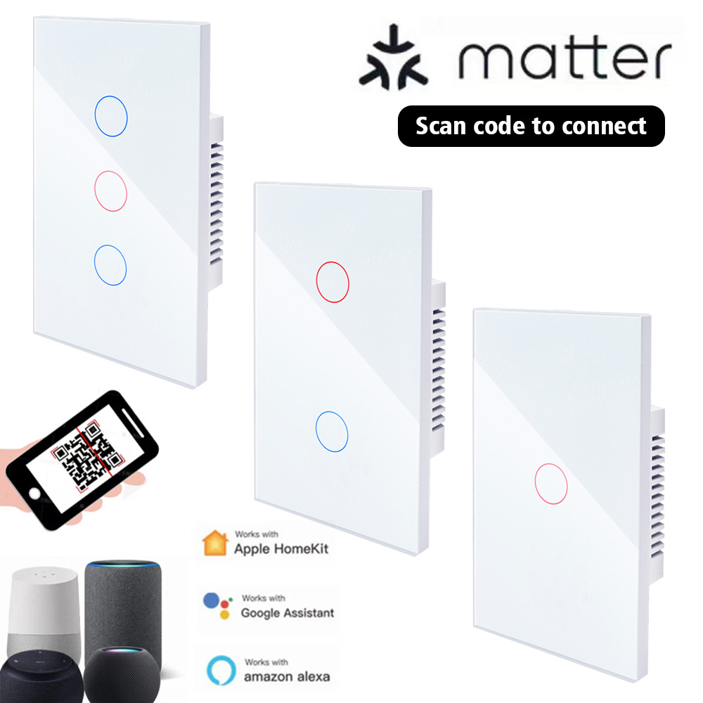 matter智能开关美规HomeKit触摸