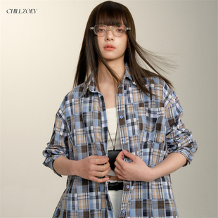 CHILL 襯衣 女高級(jí)感輕奢減齡洋氣2025新款 ZOEY海島日記休閑襯衫
