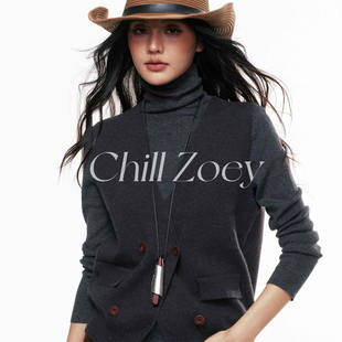 CHILL 简约气质高级感毛衣 ZOEY木青高领内搭女秋冬羊毛针织打底衫