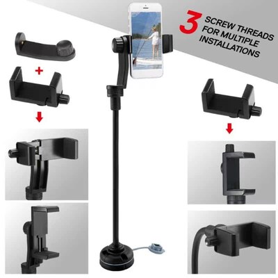 Cell Phone Mounlts with Canoe Phone Base for Kayak with Flex