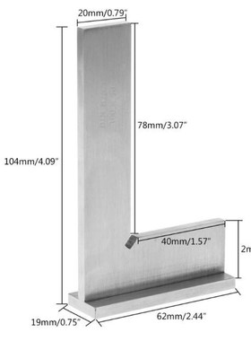 DIN875/0 Grade Hardenedu Stainless Steel 90 degree Flat Edge