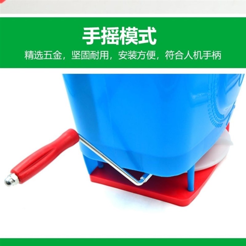 化肥机小麦水稻手摇式施肥器w施肥机撒肥机鱼塘投饵机手动背负式