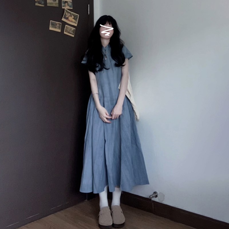 速发新中式国风禅意改良旗袍连衣裙子女夏季2025新款气质绝美立领