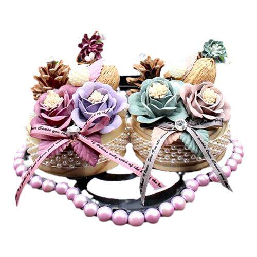 新品【轻奢高端】车内q摆件女士车载汽车干燥花装饰品网红创意挂