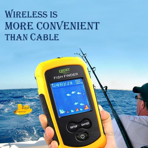 新品LUCKY Sonair wireless  fish finder FFCW1108-1 120m Wirel