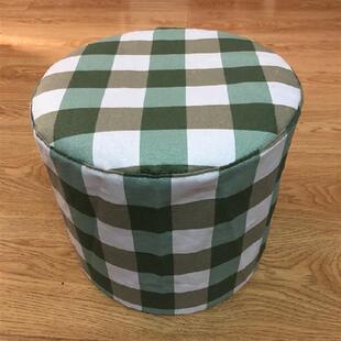 极速小帆布圆墩i套草墩墩子套子鞋凳子防尘罩圆凳方凳子罩椅子罩