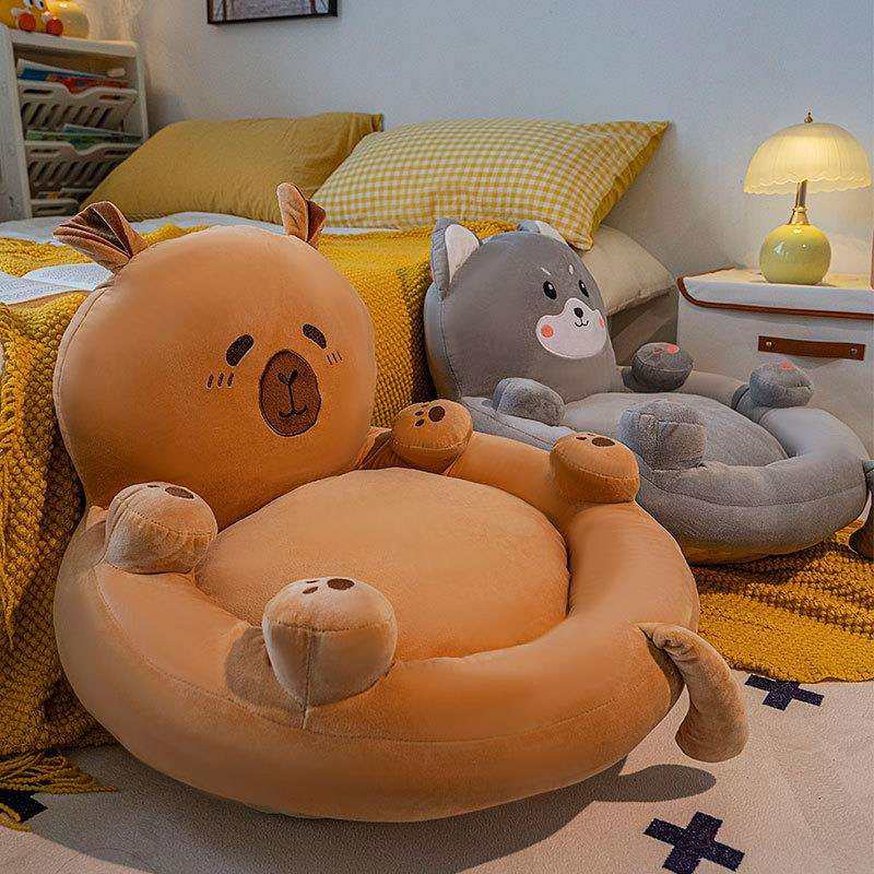 卡皮巴拉阳台蒲团坐垫地上看书家用客厅榻榻米懒人沙发靠背屁坐墩,玩具/童车/益智/积木/模型,毛绒/玩偶/公仔/布艺类玩具,淘宝优惠券,粉丝福利购,淘宝优惠卷