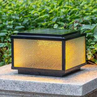 太阳能柱头灯室外庭院围墙灯大门柱子户外防水别墅墙头灯家用超亮