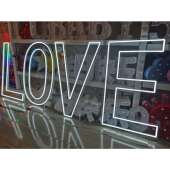 七夕情人节表白LED灯 霓虹灯 浪漫派对惊喜立式 场景装 饰字母灯带