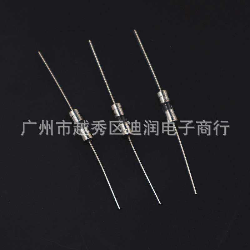 保险管 3.6×10mm带引线玻璃保险管 慢断 T1A T2A T3.15A 4A 5A