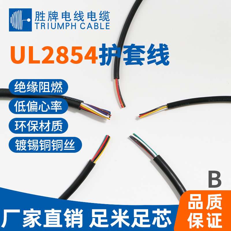 胜牌供应电子线 UL2584-30A/2C过粉护套线 镀锡导线电器设备配线
