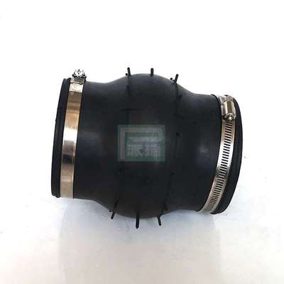 派瑞卡箍式橡胶接头  DN250卡箍式橡胶柔性接头 偏心异径橡胶接头