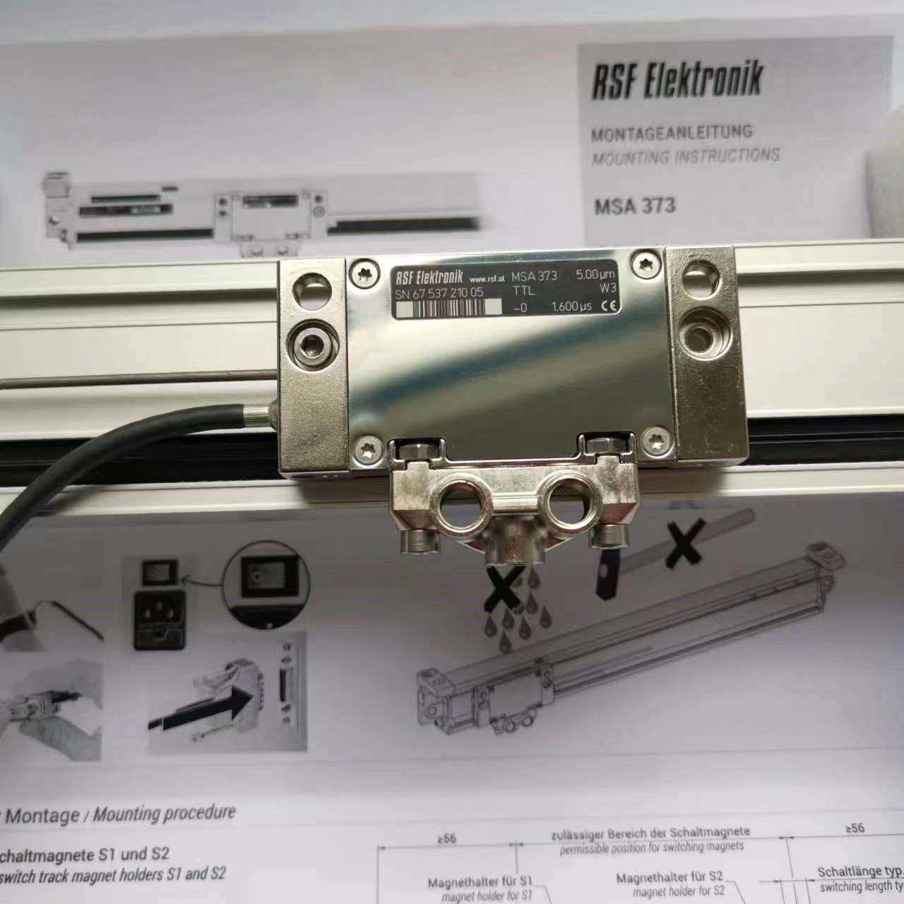 MSA 373.65 170 5V 0.005UM TTL液压机 弯机光栅尺 湖南常德 湖北