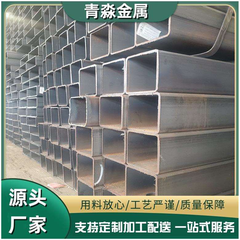 厂家供应Q235B方通 矩形管可镀锌加工切割尺寸 可定非标无缝方管