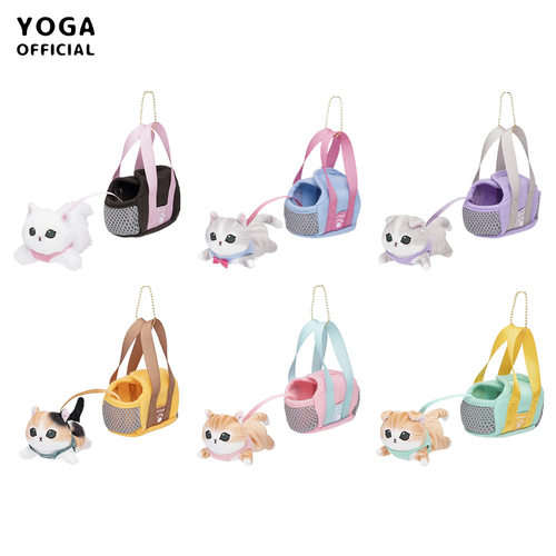 日系可爱拎框小猫咪毛绒公仔玩具