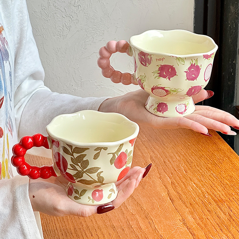 高颜值设计感陶瓷马克杯可爱水果