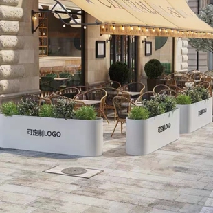 厂家直销组合售楼定制铁艺不锈钢花槽花箱围栏市政隔断花箱组合