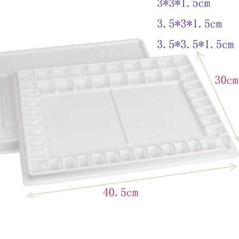 丹希艺术家级48格水彩保湿调色盒带盖颜料调色盘调色空间大抗摔!