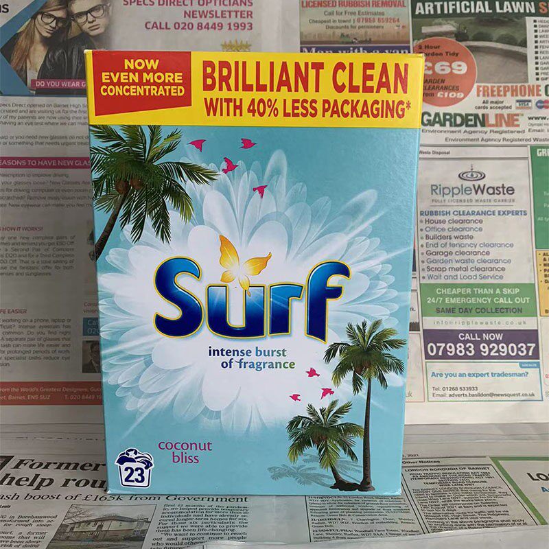 英国进口联合利华Surf椰奶香洗衣粉护色持久留香洗衣液香氛香氛