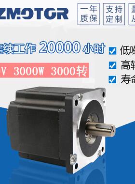 110外径直流无刷电机310V3000转3000W大功率大扭矩高压无刷电机