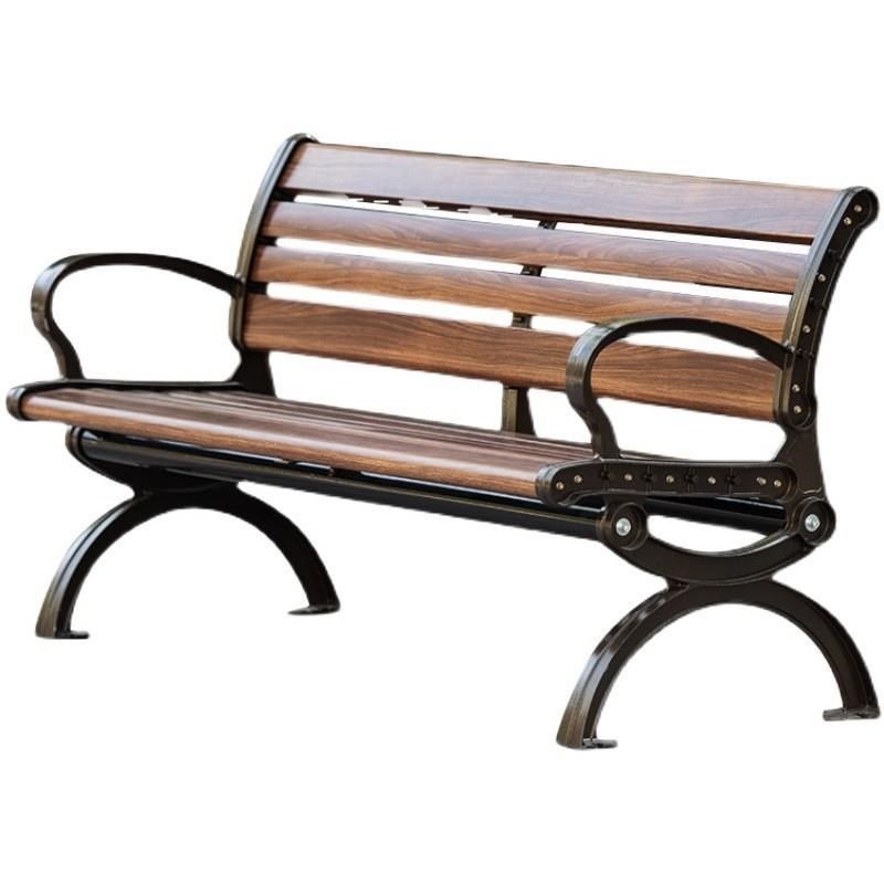 公园椅铝合金户外玻璃钢铁艺y长凳座椅长条椅庭院铸铝广场椅子