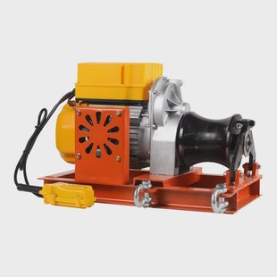 小型绞磨机1.5吨手提小绞盘220V38H0V便携电缆牵引机电动绞磨机