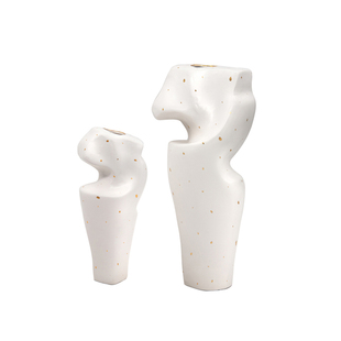 新中式现代简约创意台面陶瓷花瓶样板房酒店会所软V装饰品摆件新