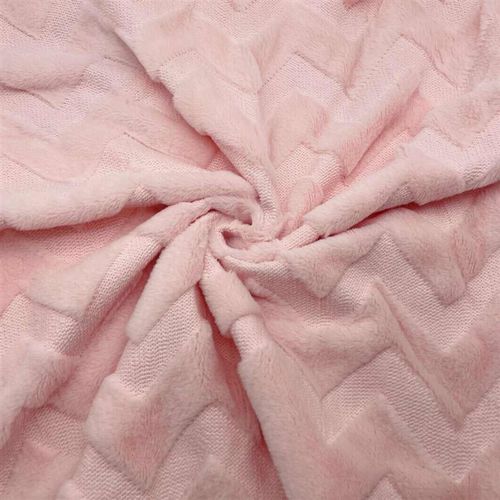 现货  兔绒小兔毛立体绗绣 波浪纹 绒布 R抱枕鞋帽家纺面料