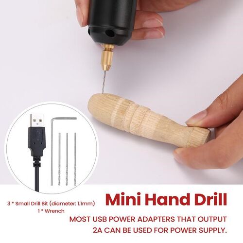 Z-U36 Mini Handheld Electric Mini Drill USB PunScher 5V Powe