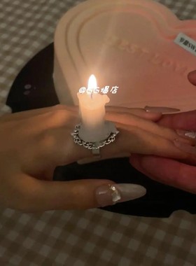 创意蜡烛戒指小众ins风饰品高级感送朋友闺蜜惊喜生日礼物装饰