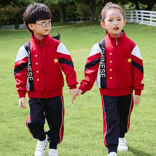 儿童校服中国风 幼儿园园服春秋套装 一年级运动会小学生班服秋冬季