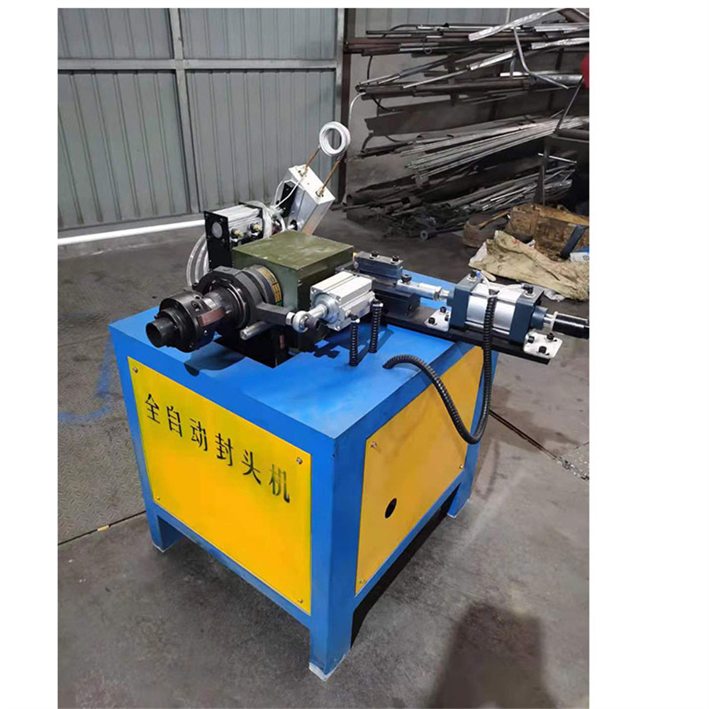 Steel pipe sealing machine铁管管端封头机 小型台式金属封口机