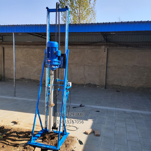 太阳能桩钻桩机 液压立式打桩机通利达新款护栏地桩旋桩机