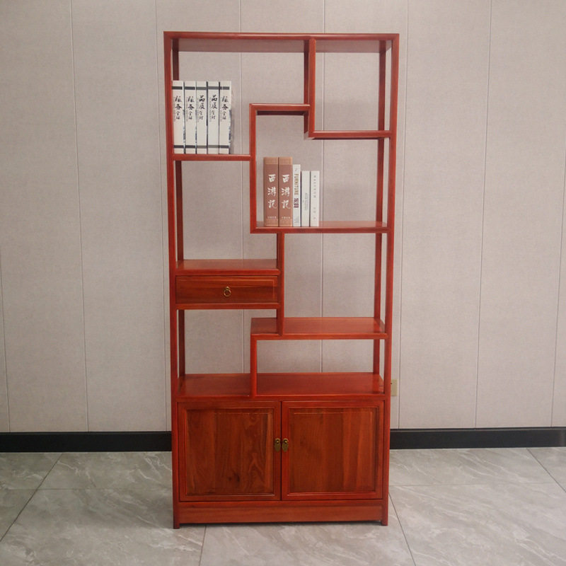实木小博古架新中式现代简约工艺品置物架客厅多宝阁展示架组合柜