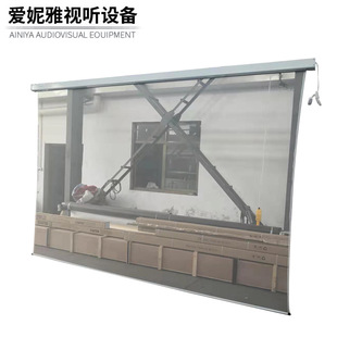 幕布厂家电动纱幕透明舞台投影幕布5米*3米婚庆全息纱幕电动纱幕