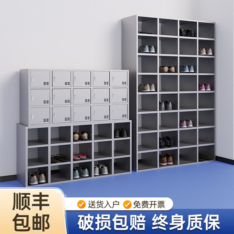 不锈钢鞋柜无尘净化车间双面加厚换鞋凳工厂员工宿舍鞋架门口带锁