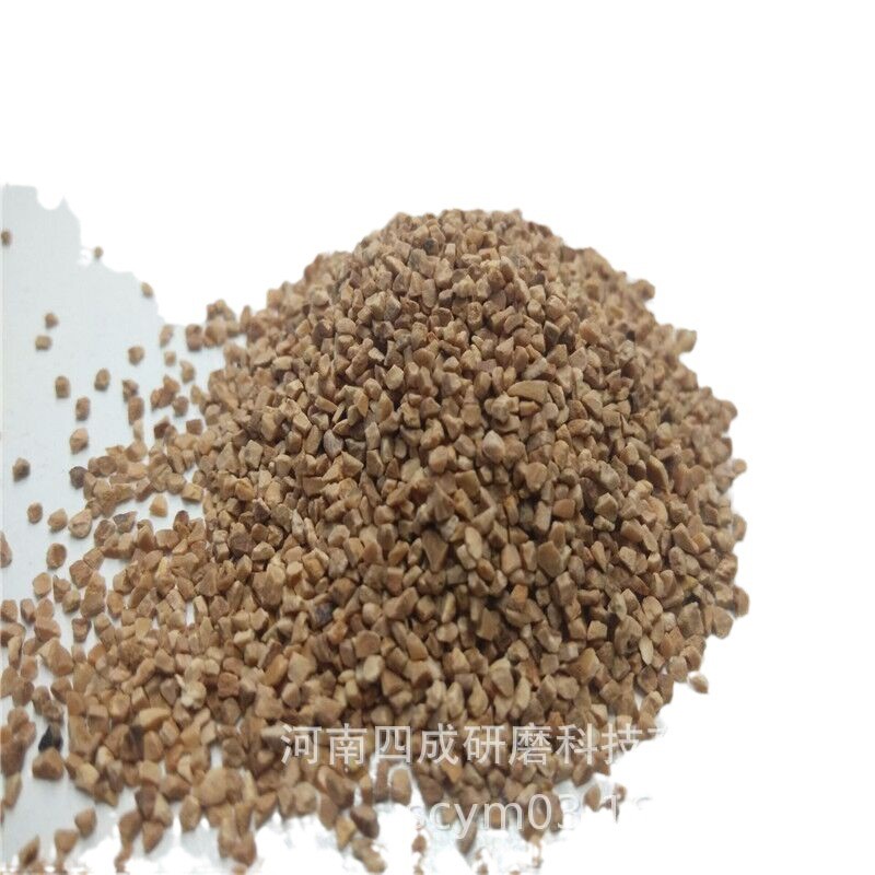 轮船飞机涡轮清洗用核桃壳磨料/发动机涡轮清理用核桃砂