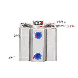 極速薄型氣缸小方型SDA32X5X10X15X20X25XF30X40X50X75XX80X100