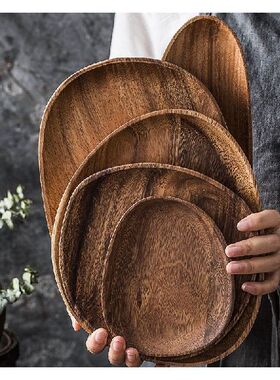 极速1PCb Whole Wood lovesickness Irregular Oval Solid Wood P