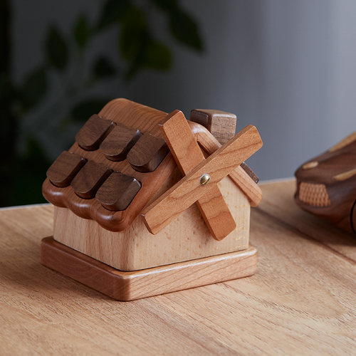 极速小木屋乳牙盒/创木工坊w儿童牙齿纪念收纳盒掉牙收藏盒宝宝礼