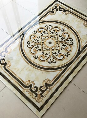 极速拼花瓷砖800xn800客厅地砖拼花图案抛晶砖饭厅酒店KTV欧式地