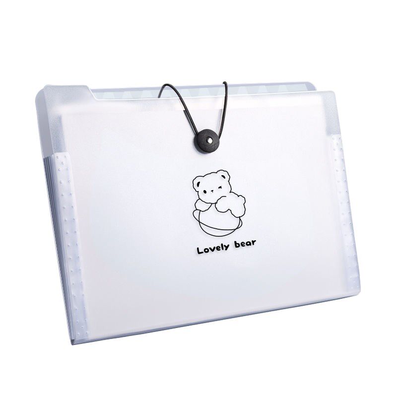 新品A4文件夹多层风琴包试卷收纳册收纳袋学M生大容量A4资料册透