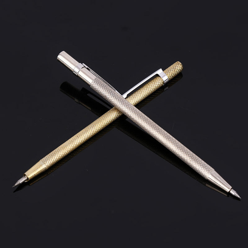 新品。尖式硬质合金划针钢板号记笔式画线K压克力切割钨钢针划线图片