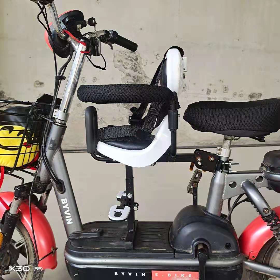 极速电动车儿童座l椅前置山地车踏板摩托车电瓶车宝宝小孩安全坐
