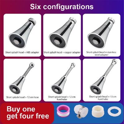 极速Flexible Adjustabqle Sink Anti-splash Faucet Extender Hi