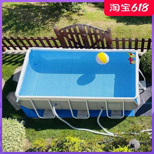 极速简易泳池大人j成人支架玩水池室外夏季帆布大型超大免充气别