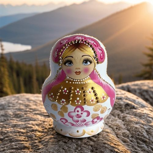 极速俄罗b斯套娃10层大肚娃哈尔滨送人送礼手绘椴木摆件客厅电视