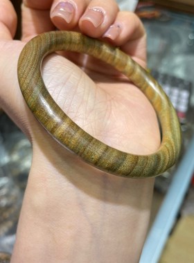 极速正宗绿檀手i镯老料绿檀女款手镯首饰送女友送妈妈礼物礼品百