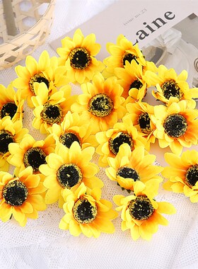 极速10pcs Beautiful Silk Sunflower ArHtificial Daisy Flowers