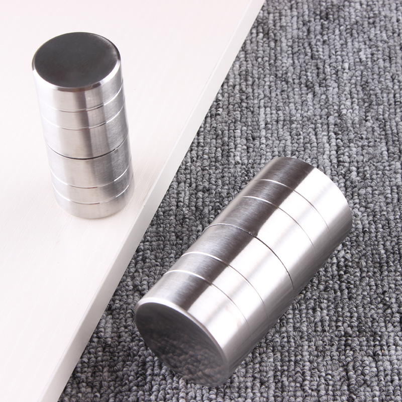 极速304不锈钢化妆o室隔板拉手木门单孔门锁把手公共厕所圆形柜门